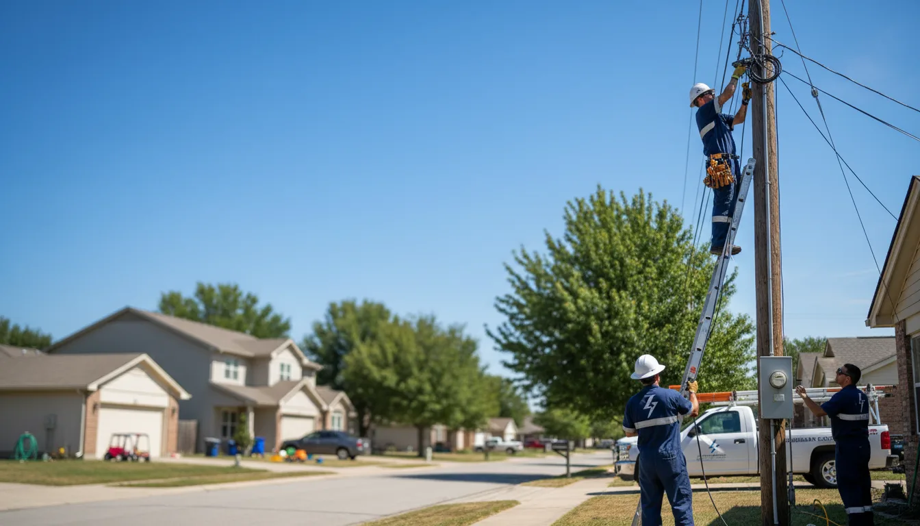 Residential electrician providing installation services in Iraan, TX
